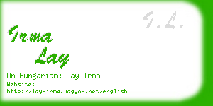 irma lay business card